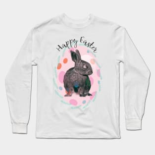 Easter Bunny inside Long Sleeve T-Shirt